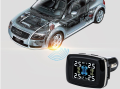 STAPON Tire Pressure Monitoring TPMS System LCD Screen Display 4 external Sensors support USB charging plug 2T. 