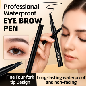 Eyebrow Pencil Sweat-proof Portable Even Water Discharge Water Proof Fine Outline Four-pronged Head