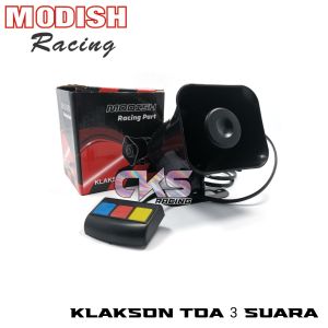 Klakson / Toa Polisi / Patwal / Sirine 3 Suara - Klakson TOA 3 Suara Model Kotak 12V Mobil Motor