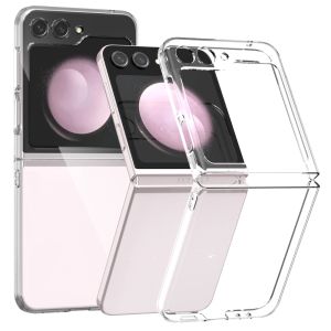 Transparent Hard PC Ultra Slim Case for Samsung Galaxy Z Flip 6 5 4 3 7 8 ZFlip Clear Matte Shockproof Cover for Samsung flip6