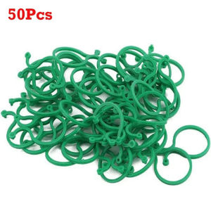 50/100Pcs Garden Vine Tying Clips Plant Vegetable Tomato Binding Fixing Clip 8 Word Buckle Gardening Plant Stand Tool Accessory