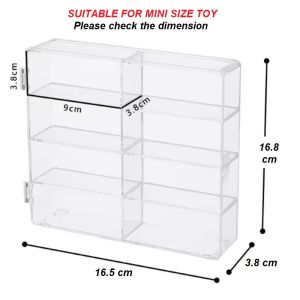 Toy Car Display Hot Wheels Case Bekas Simpan Kereta Mainan Cars Storage Organizer Dustproof Clear Matchbox 1/64 Scale Transparent Anti Dust Water Dustproof Waterproof