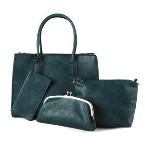 LIKEBAG Fashion commuter large capacity womens handbag Leather casual zipper crossbody bag Exquisite holding clip bag combination bag daily portable bag