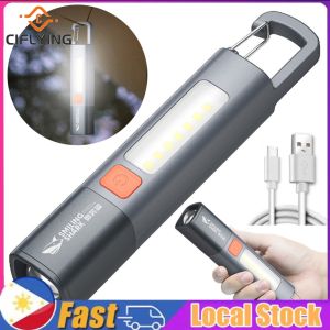 【Arrive In 1-3 Days】 Compact Rechargeable LED Torch Ideal for Camping Hiking and Climbing Lightweight Flashlight for All Outdoor Activities