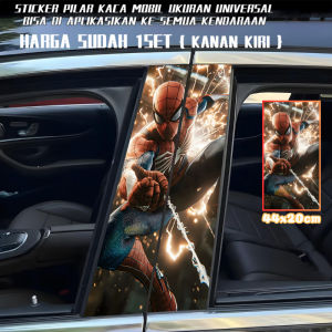 Ready Stock Car sticker PE film Cover Stripe Car Door Center Column Pillar sticker Car Window Middle 127 Spider Man