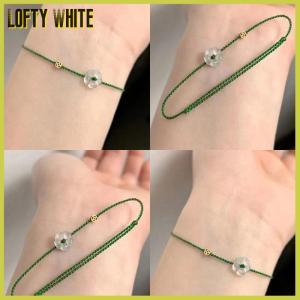 Lofty White Fashion Creative Lucky Rich Flower Hand Rope Ring For Women Men Adjustable Handmade Braid Bracelets Jewelry Couple Gifts