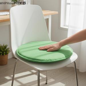 WP💓💛💖 Round Sponge Chair Cushion With Straps Simple Thickened Design Perfect For Home Dining Or Office Chair