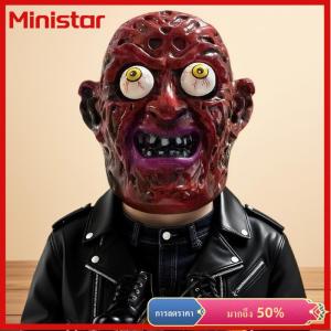 Ministar หน้ากากปีศาจสยองขวัญฮาโลวีนหน้ากากฟักทองหน้ากากคอสเพลย์ตลกๆอุปกรณ์ประกอบฉากงานปาร์ตี้เทศกาลปิศาจ