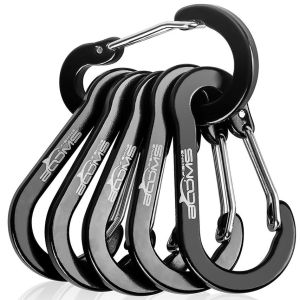 Gantungan Karabiner Aluminium Alloy Snap Clip Lock 6 PCS