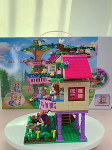 [Local Shipment]504pcs Dream tree House Blocks Girls DIY Assembled Toys