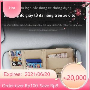 Túi da đựng đồ treo tấm che nắng kính lái POCKET CARD cao cấp
