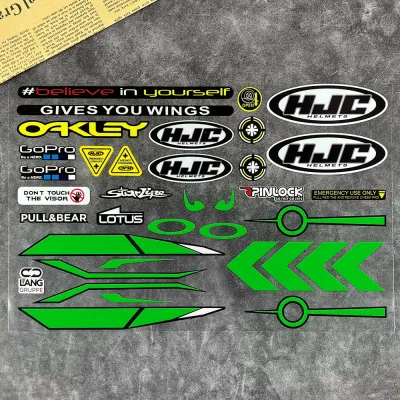 SHOEI HJC KYT สติกเกอร์หมวกกันน็อคสะท้อนแสงกระจกหน้ารถหมวกกันน็อค GP เลนส์ Decals อุปกรณ์แข่งรถมอเตอร์ไซค์สำหรับ SHOEI HJC KYT