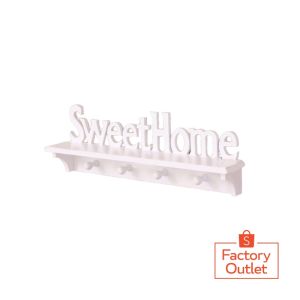 Rak Dinding Sweethome Sweet Home Vintage Hook Gantungan Baju Gantung Dekorasi Rumah