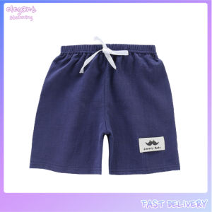 elegantstunning Kids Shorts Summer Cotton Boy Girl Casual Elastic Waist Pants for Beach
