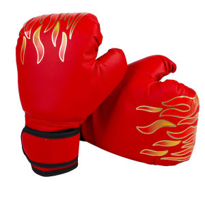 1 Pair Kids Boxing Gloves Half Finger Sanda Training Gloves Childrens Fitness Exercise Fighting Safety Protection Hand Cushioning