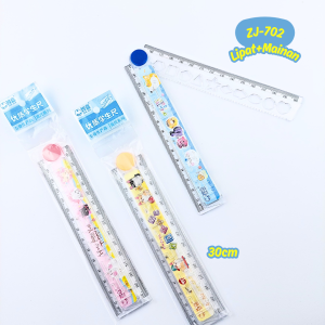 Penggaris Lipat Mainan / Penggaris Plastik Pola Bentuk / Penggaris Lipat Maze Labirin Karakter
