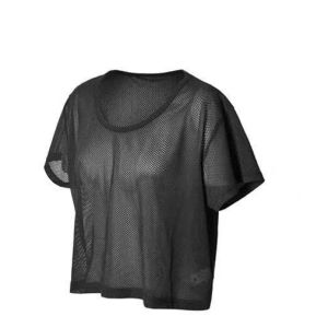 Women Breathable Mesh Yoga Tops Short Sleeves Running Sport Fitness T-Shirt Woman Yoga Mesh T-shirt See-through