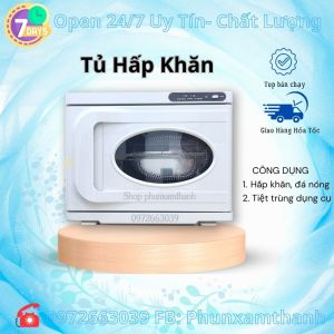 Tủ Hấp Khăn Nóng spa Tiệt Trùng Dụng Cụ BT-216 Có Kính Hàng Loại 1.