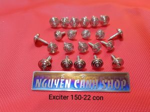 Ốc dàn áo Exciter 15022 con inox 304 đầu dẹp thái