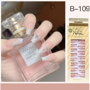 MD-K127 Kuku Palsu Nail Art Motif Wanita With Toolkit Perawatan Kuku / Fake Nail Art Sticker Hiasan Kuku Cewek Anti Air Korean Style