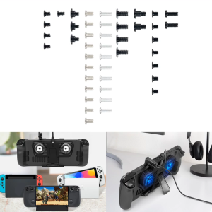 Trọn bộ máy Chủ Bộ ốc vít thay thế kit thay thế vít kim loại cho NS OLED Gamepad phụ kiện bảng điều khiển trò chơi linh kiện sửa chữa 44pcs