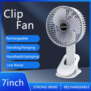 350° Adjustable Rechargeable Mini Portable Fan Handheld fan Clip fan Hanging fan Rechargeable Strong Wind