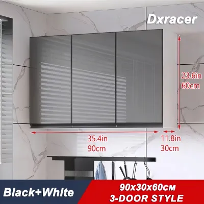 Aluminum Kitchen Cabinet Hanging Cabinet With Waterproof Glass Door Wall Mounted Cabinet For Kitchen Storage