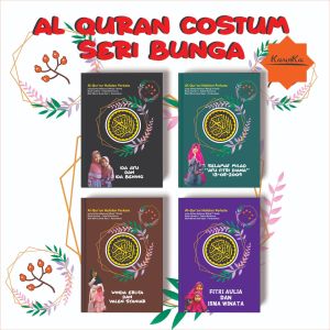 AL QURAN HAFALAN UNTUK ANAK BISA COSTUM NAMA DAN FOTO UKURAN A5 MOTIF BUNGA TULIP