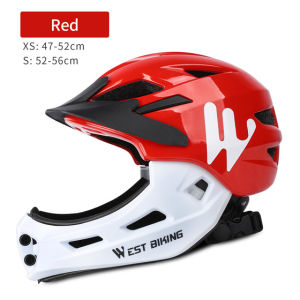 WEST BIKING 2 in 3-15 Kids Helmets Full Face Helmet Boy Girl Safety Hats for Cycling Motorcycle Ski Scooter