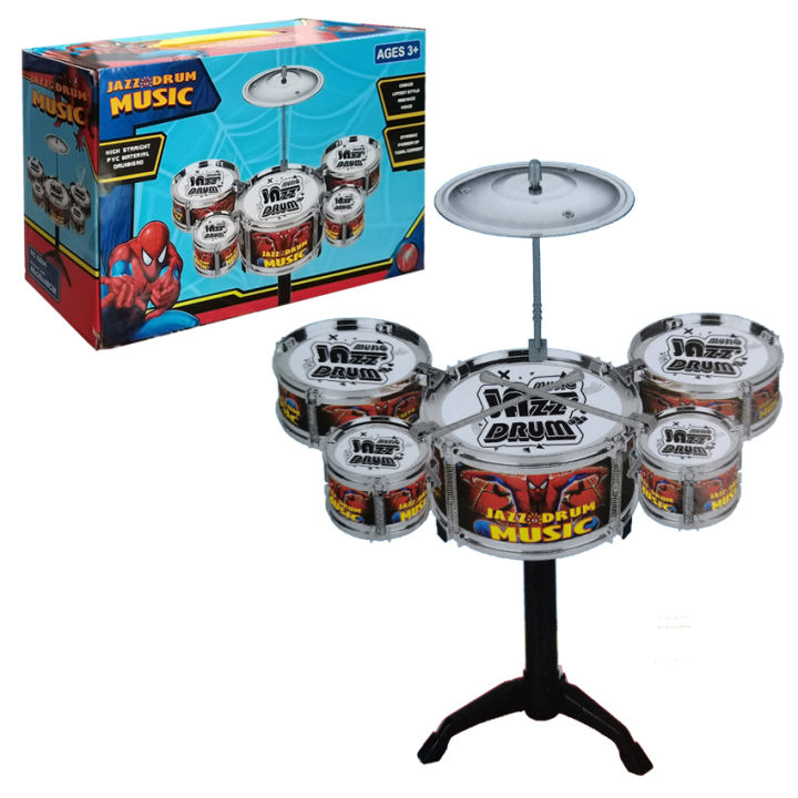 Music Jazz Drum Spidermn Drums Musical Instrument Toy For Kids Lazada PH