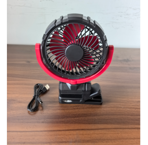 OATSBASF Rechargeable Brushless Fan 900° Multi-angle Rotation Clip Fan for Stroller Cycling Bike