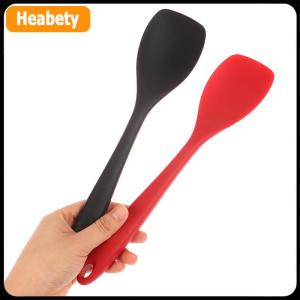【2-3 ngày giao hàng】 Cấp thực phẩm Silicone thìa Thìa chịu nhiệt nấu ăn muỗng không dính nướng scraper khuấy scooping salad trộn muỗng