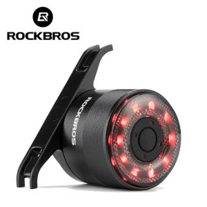 ROCKBROS Q5 Xe Đạp Thông Minh Phanh Họa Tiết Rằn Ri Nét Ta 016rar Chống Nước Hợp Kim Nhôm Bền MTB Xe Đạp Đường Bộ Đi Xe Đạp Phía Sau Loại Ánh Sáng - C Sạc Xe Đạp Đuôi Đèn