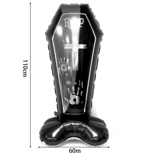 Large Halloween Stand Balloon Pumpkin Ghost Balloons Happy Halloween Decoration Foil Balloon Party Supplies Inflatable Toy