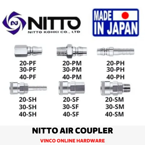 NITTO PNEUMATIC AIR QUICK COUPLER / Quick Coupling / Quick Couplers