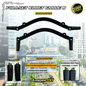 Footstep / Pijakan Kaki Tengah Honda Beat FI old 2012-2016 slim flatbar Fullset Siap Pakai