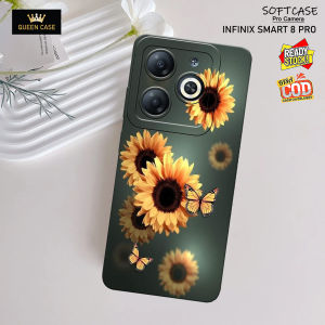Case Infinix Smart 8 / 8 Pro / 8 Plus / Itel P55 NFC 4G / Tecno Spark 20 / 20c / Spark Go 2024 Terbaru - Fashion Case BUNGA - Casing - Case Lentur & Tebal - Case Lucu - Softcase - Hardcase - Aksesoris Handphone - Pelindung Hp - Case Murah - Silikon - Ke