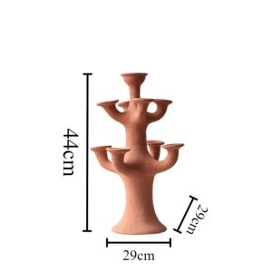 xpkQ Retro Special-shaped Candle Holder Vertical Desktop Candlesticks Homestay Living Room Entrance Desktop Atmosphere Candelabra R6P8Q