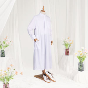 Nusseyba Men - Emir Thobe Jubah - Bahan Tencel Poplin - Jubbah Pria Dewasa - Gamis Umroh Pria - Gamis Umrah Ikhwan - Kurta Nyaman - Koleksi Raya Lebaran - Pakaian Haji & Umroh / Umrah