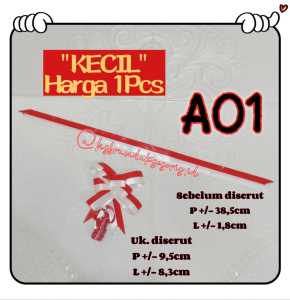 (1PCS) PITA TARIK MERAH PUTIH 17 AGUSTUS / PITA SERUT DIRGAHAYU HUT RI / PITA PARCEL MERAH PUTIH / PITA KADO AKSESORIS PERLENGKAPAN HUT RI / PTD8720
