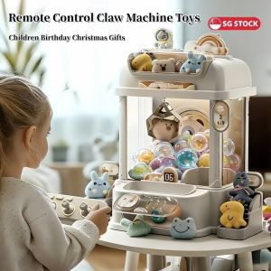Big Size DIY Doll Machine Kids Coin Operated Play Game Mini Claw Catch Toy Crane Machines Music Doll Children Xmas Gifts Toys