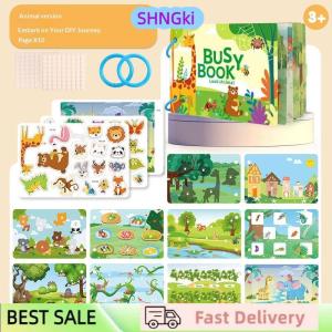 SHNGki Magnetic Sticker Busy Book For Baby Enlightenment Book Montessori Toy Activity Books For Toddlers