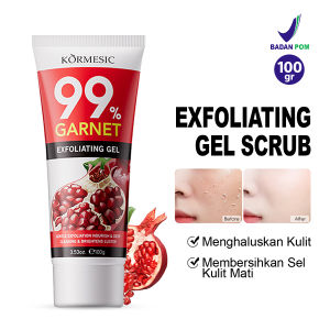 [BPOM] KORMESIC Exfoliating Gel 100g – Gel Scrub Wajah Pomegranate Cerahkan & Haluskan Kulit Setiap Hari