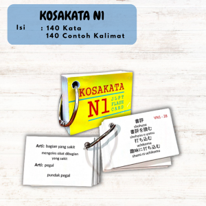 Flashcard KOSAKATA JLPT N5 N4 N3 N2 N1 Kamus Belajar dan Menghafal Bahasa Jepang Kartu Edukasi Pelengkap Buku Gakushudo