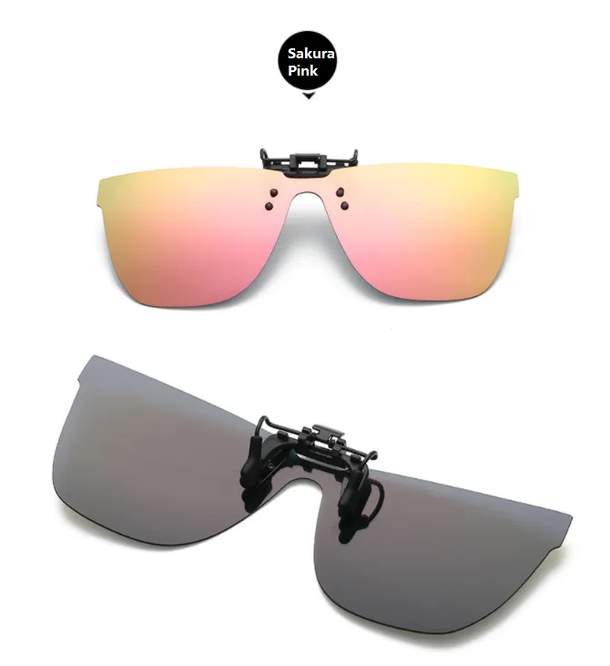 Polarized Clip-on Sunglasses Anti-glare Lightweight Flip Up