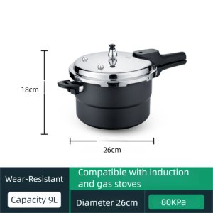 BESTOUR 3-14L Capacity Pressure Cooker Explosion Proof Hard Oxidation Gas Stove Cooker Multifunctional Steaming Tray Kitchen Cooking Pot