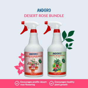 ANDGRO Foliar Spray for Flowering (Desert Rose) & ANDGRO Foliar Spray for Healthy Leaves Bundle Deal
