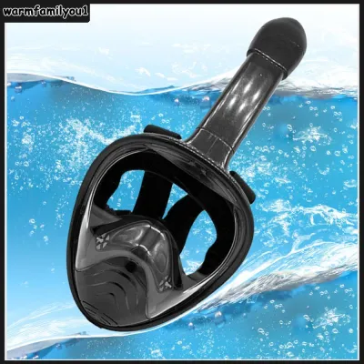 【สต๊อกพร้อม】Kids Snorkel Mask Full Face 180 องศา Panoramic View Set Set Anti-Fog Anti-Leak Mask Mask Mask สำหรับเด็ก