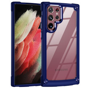 【✅SG SELLER🔥】RICHMENT Extra-Thin Acrylic PC+ Soft TPU Bumper Transparent Shockproof Hybrid Mobile Phone Pretective Case Cover Phone Case Bumper Cover For Samsung S26 ULTRA S25ULTRA S24 Plus S24U S23+ S22+ S23Ultra S25Ultra S24Ultra S22 Plus