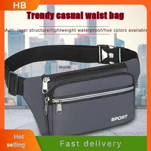 HB Fashion Men Women Waist Bag Casual Fanny Pack Purse Large Phone Belt Bag Pouch Outdoor Travel Phone Bag Banana Hip Bags